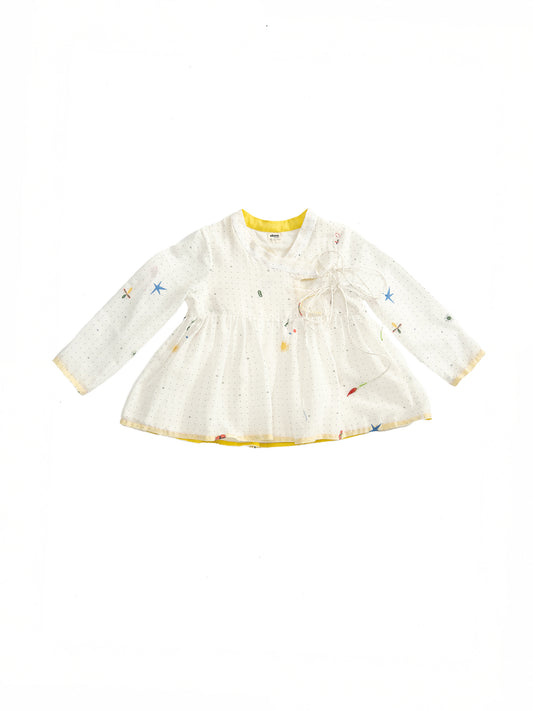 dill top + paprika skirt set