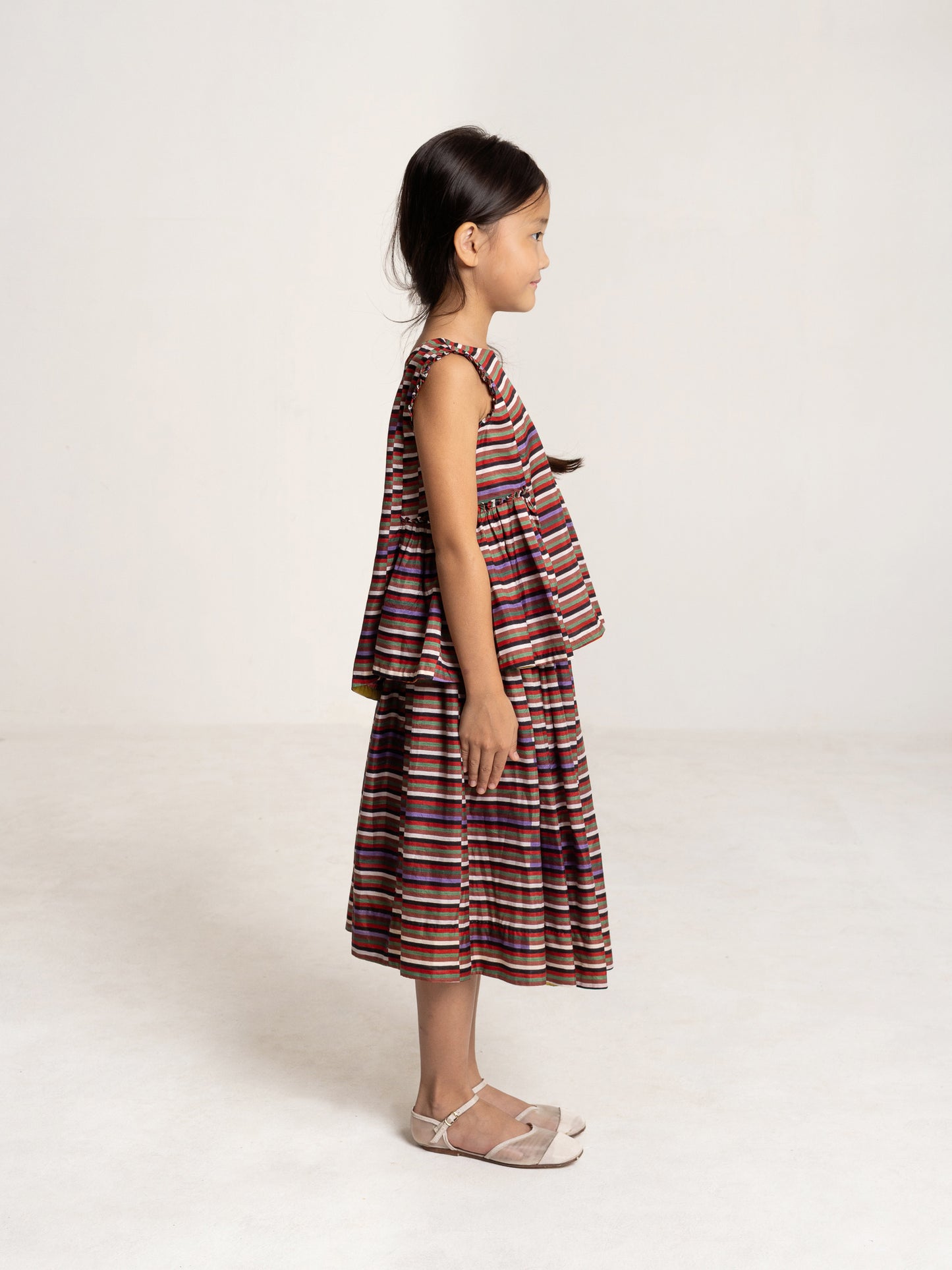 salt top + paprika skirt set