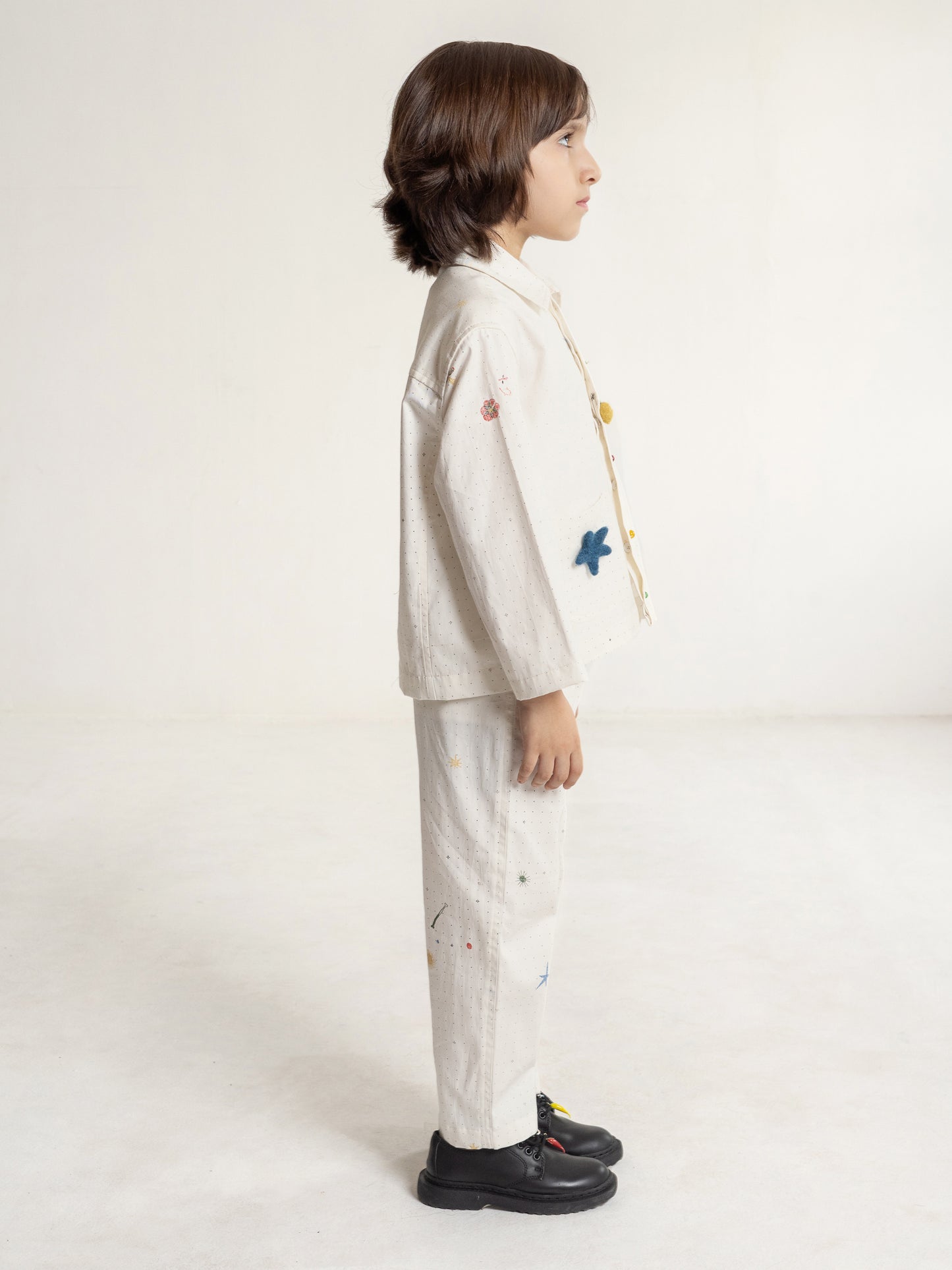 peppercorn jacket + turmeric trouser set