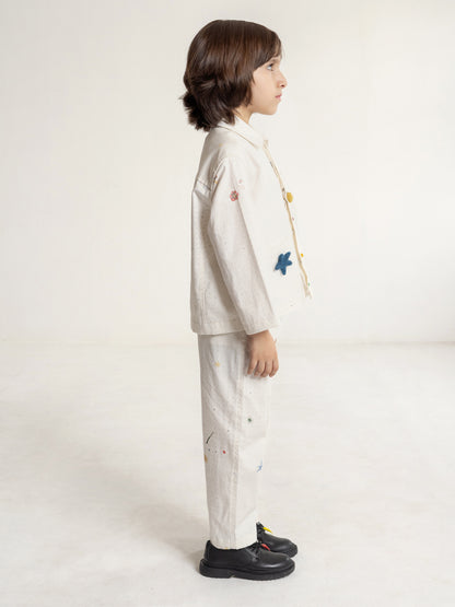 peppercorn jacket + turmeric trouser set