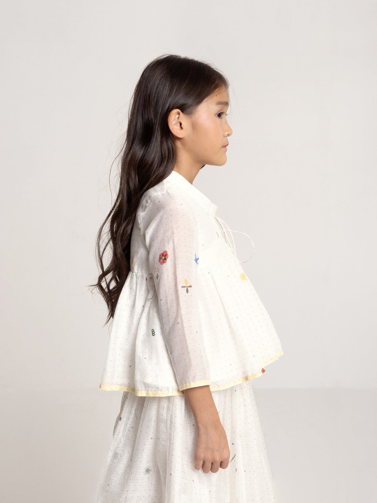 dill top + paprika skirt set