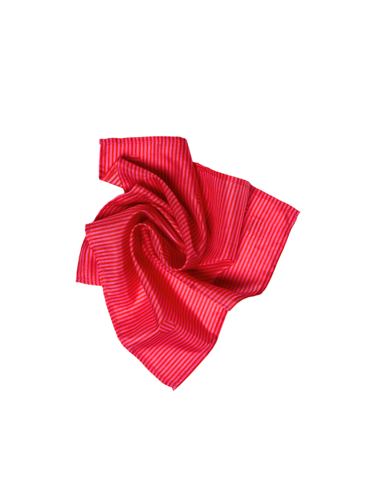 red + pink scarf